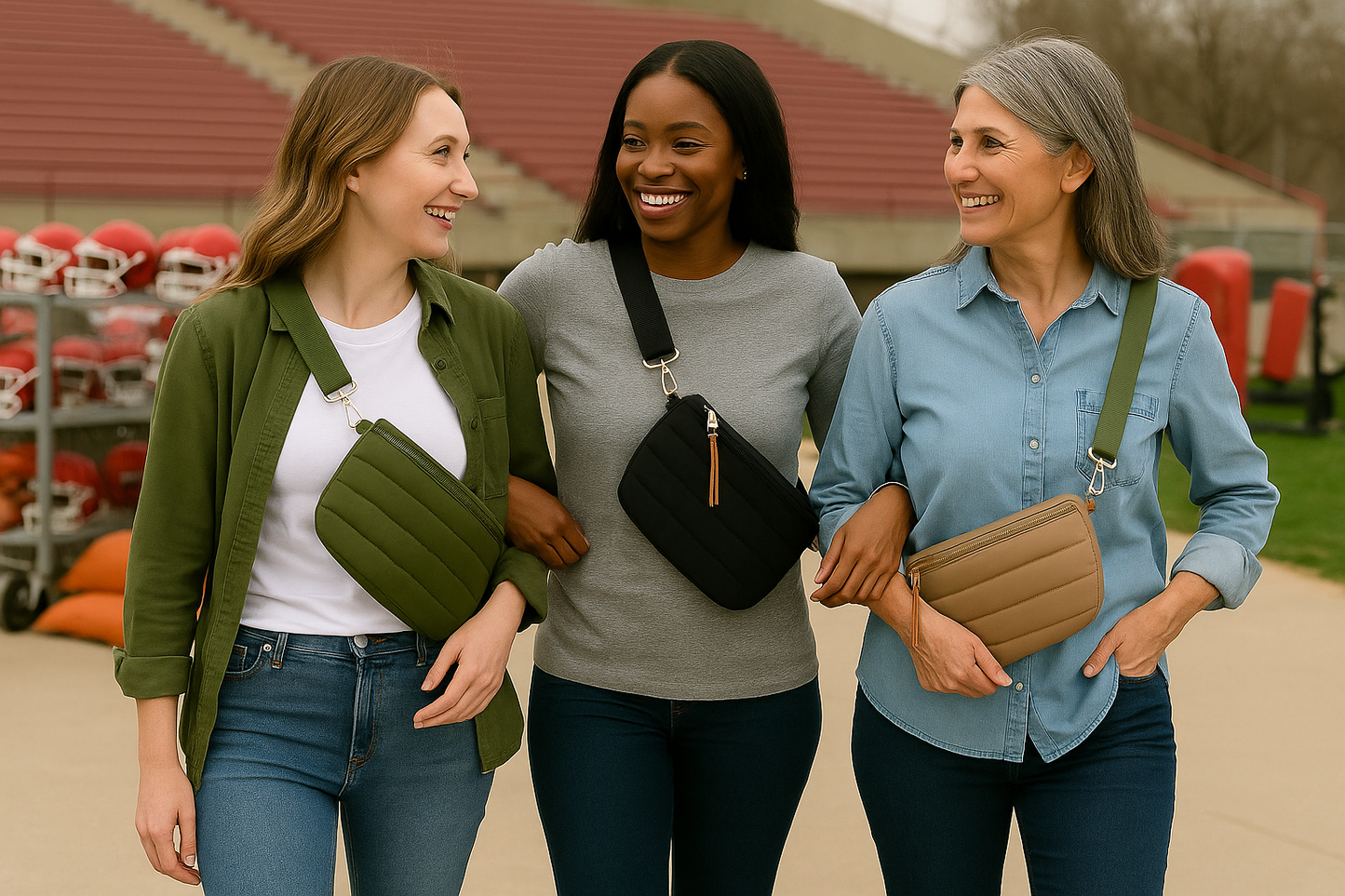 Addison Quilted Nylon Waist Sling Bag
