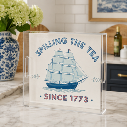 Acrylic serving Tray -  Patriotic Collection -  12x12 MEDIUM