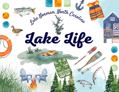 Acrylic Serving Tray - LAKE LIFE COLLECTION - YOUR CUSTOM LAKE