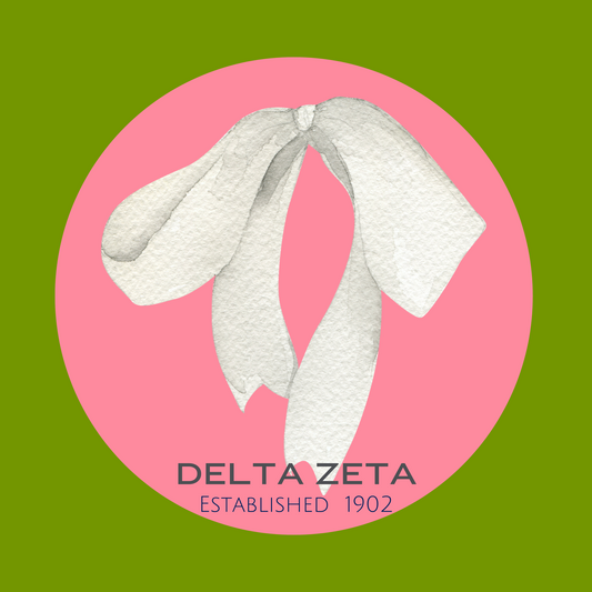 Acrylic Tray - Sorority Collection - Delta Zeta - BOW