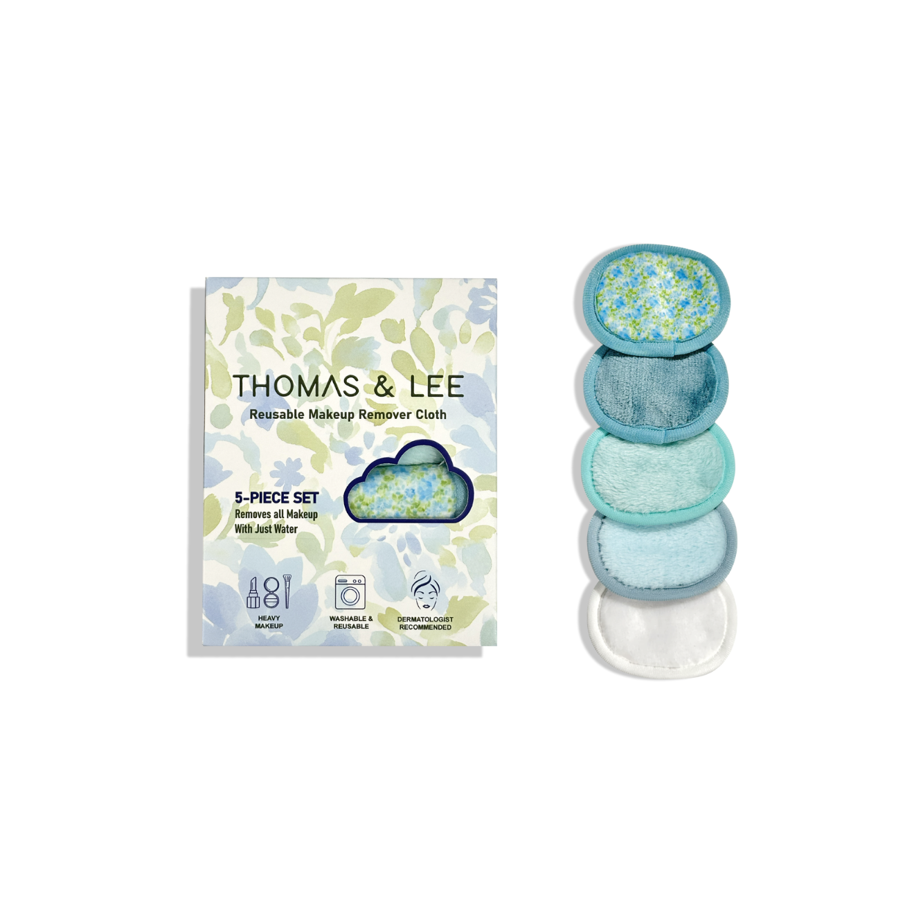 Reusable Makeup Remover Face Cloths – 5-Piece Set