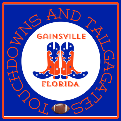Acrylic Serving Tray - Gameday Boots Ready - GAINSVILLE FLORIDA