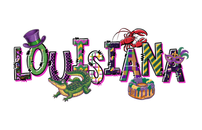 ART ONLY - Baton Rouge LOUISIANA LSU Collection - GAMEDAY 8.5x11 SMALL