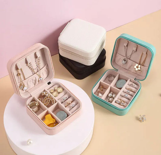 Vegan Leather Small Jewelry Box - NEW Colors available