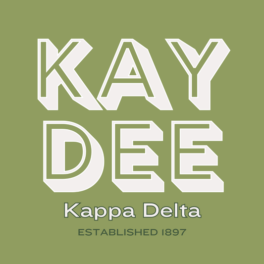 Acrylic Tray - Sorority Collection - KAPPA DELTA BLK LETTERS
