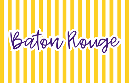 ART ONLY - Baton Rouge LOUISIANA LSU Collection - GAMEDAY 8.5x11 SMALL