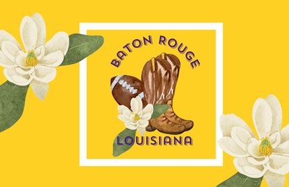 ART ONLY - Baton Rouge LOUISIANA LSU Collection - GAMEDAY 8.5x11 SMALL