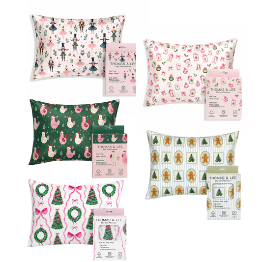 PREORDER Silky Satin Pillowcase PREPACK– Holiday Collection SHIPS 9/01