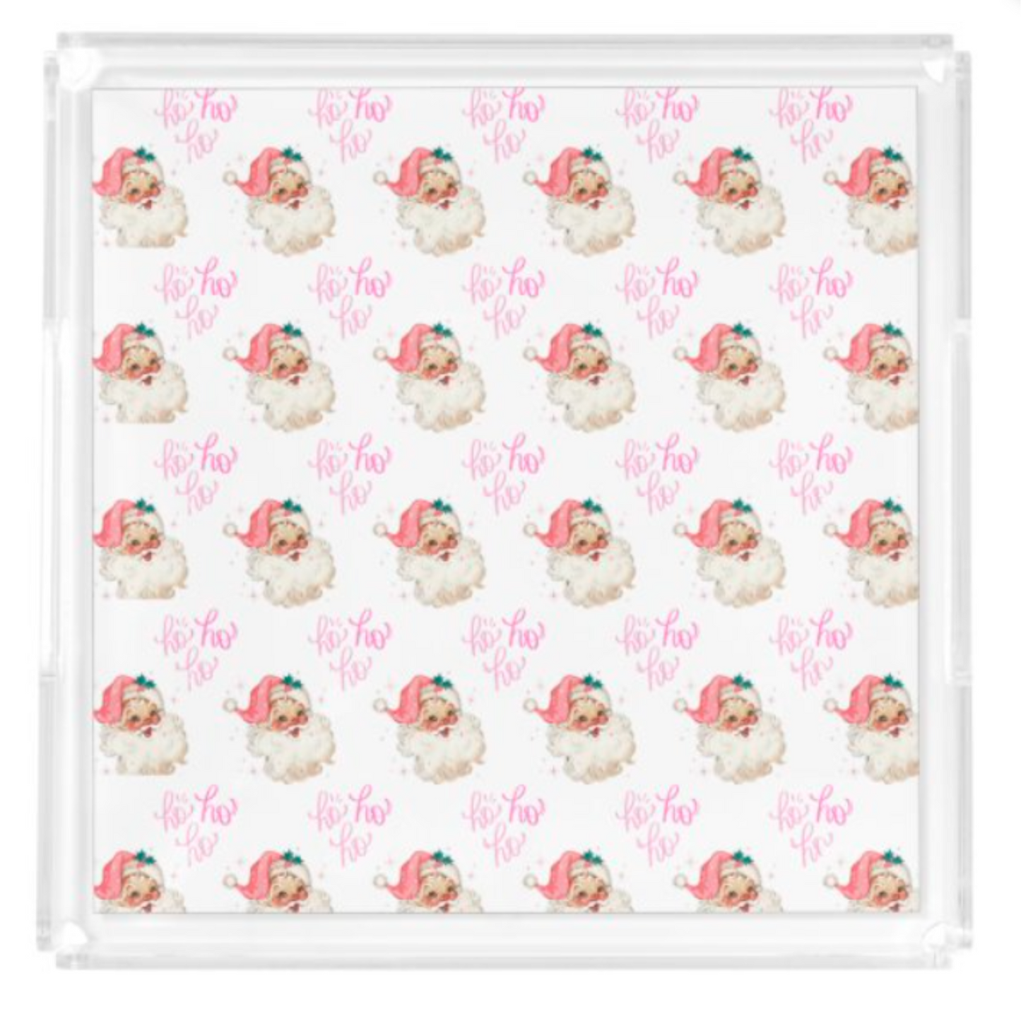 Acrylic Tray Interchangeable Insert Set of 4 - Pick your size - HOLIDAY BUNDLE 2