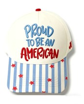 PREORDER Proud to Be an American Hat – Patriotic Embroidered Hat - Ships 6/22