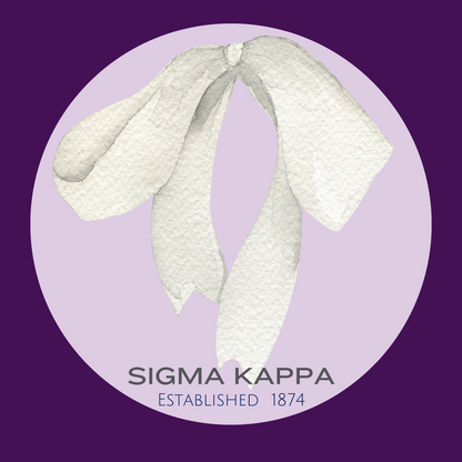 Acrylic Tray - Sorority Collection -SIGMA KAPPA - BOW