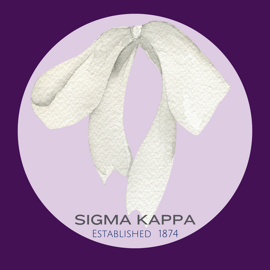 Acrylic Tray - Sorority Collection -SIGMA KAPPA - BOW
