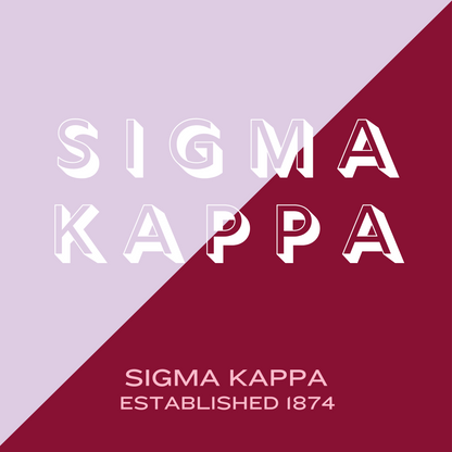 Acrylic Tray - Sorority Collection -SIGMA KAPPA - DUO