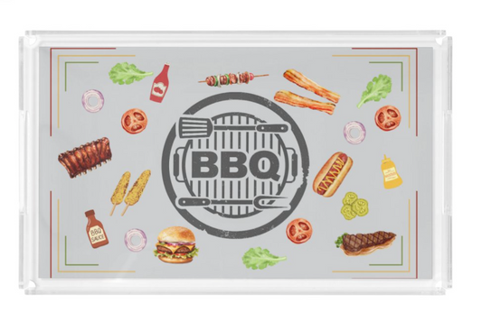 Acrylic serving Tray - 2025 HOME Collection -  8.5 X 11 SMALL