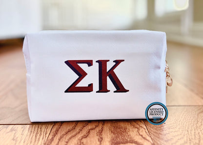 Licensed Sorority Accessory Cosmetic Bag