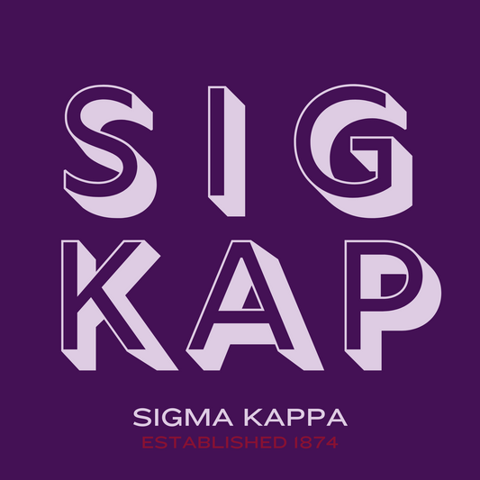 Acrylic Tray - Sorority Collection -SIGMA KAPPA - BLOCK LETTERS