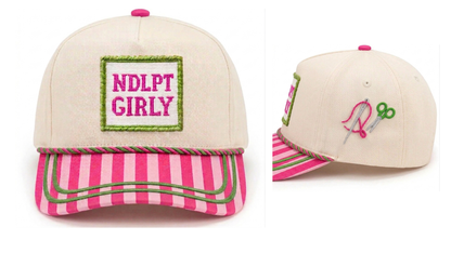 PREORDER Needlepoint Girly Hat SHIPS 10/15