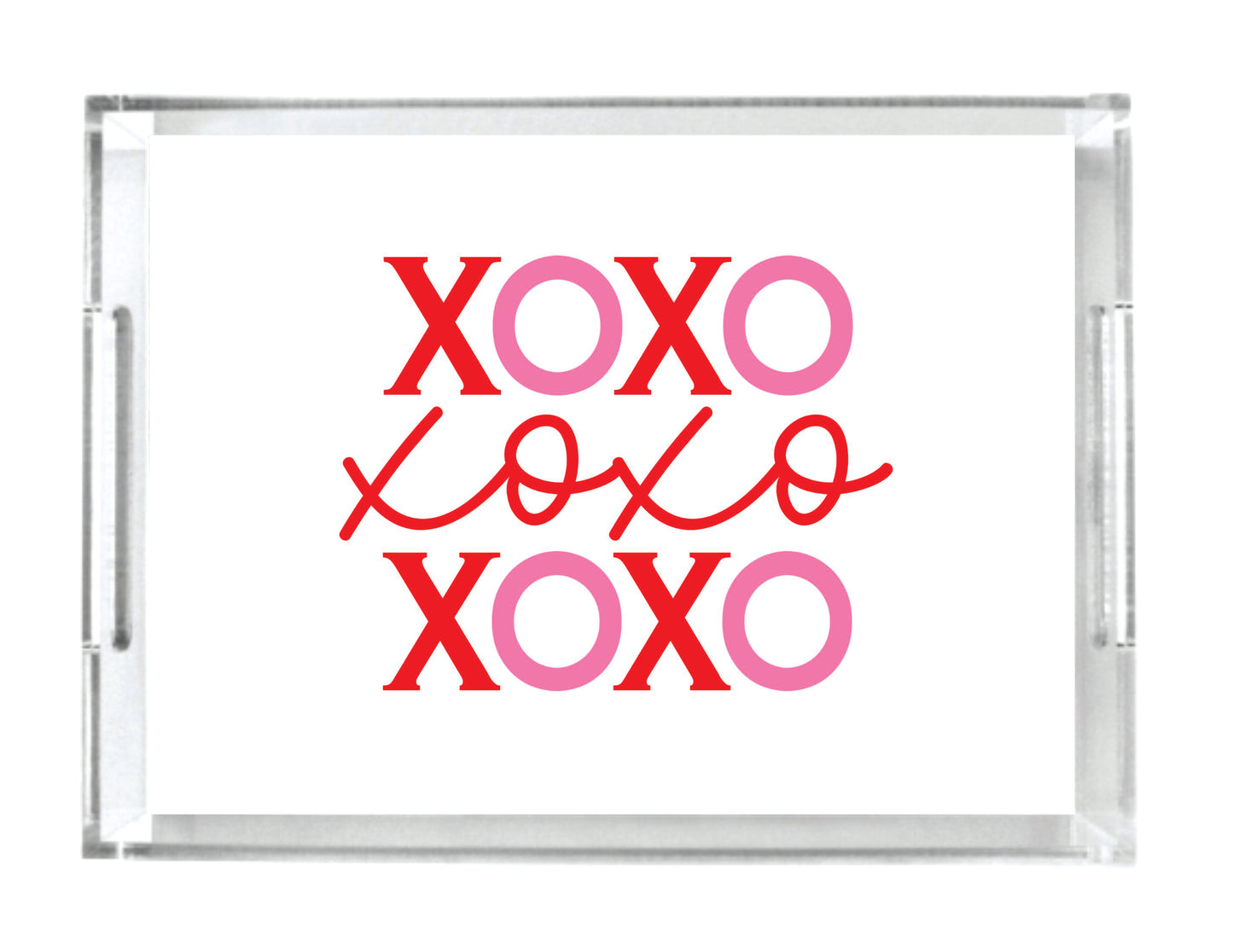 Acrylic Serving Tray - Valentine's Day - XOXO