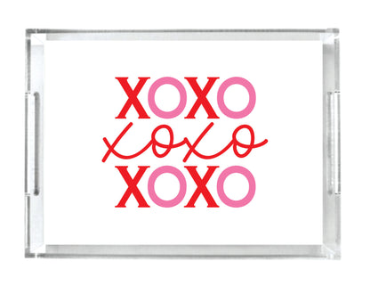 Acrylic Serving Tray - LOVE Collection - XOXO