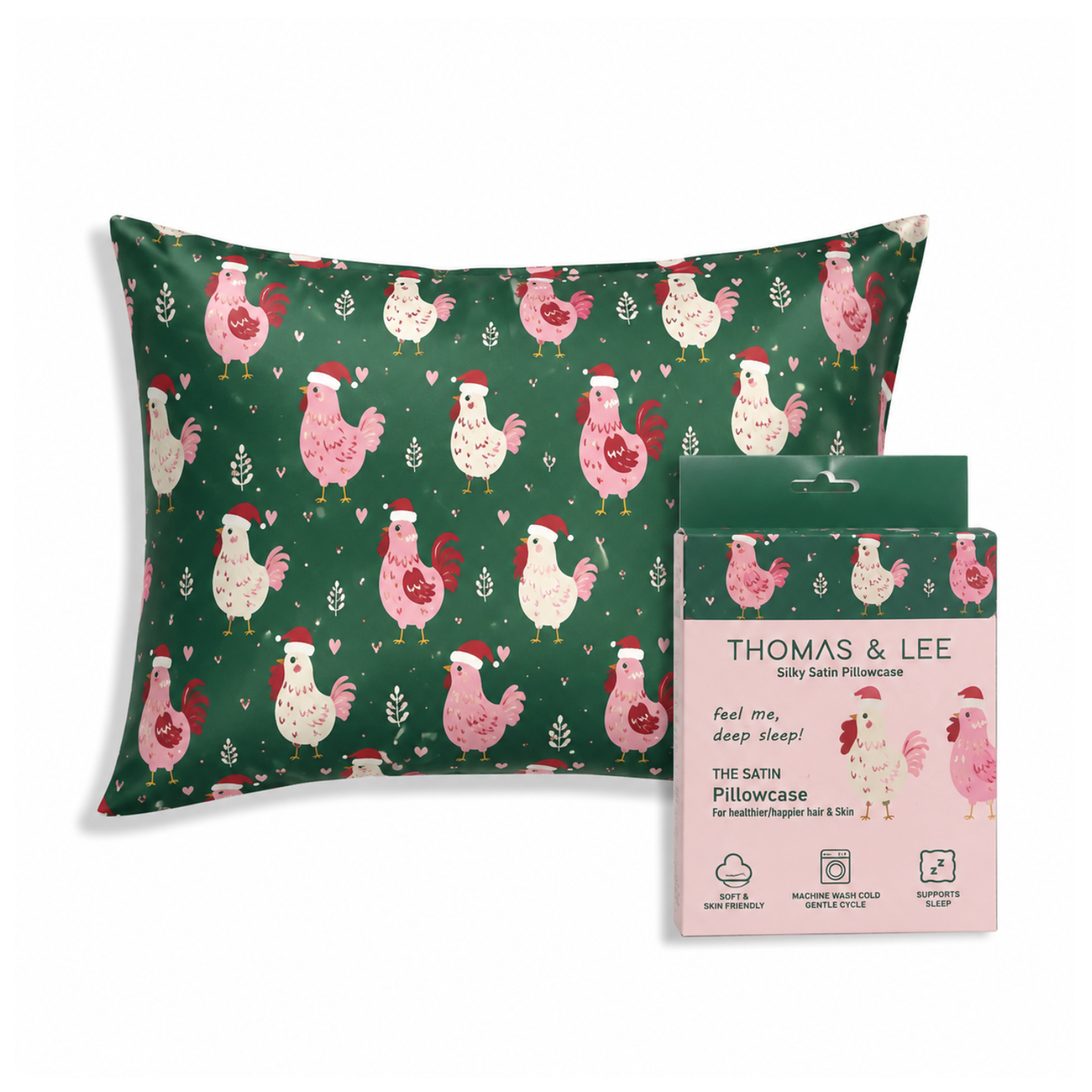 PREORDER Silky Satin Pillowcase – Holiday Collection SHIPS 9/01