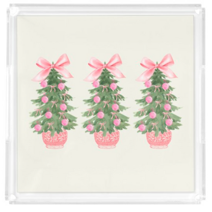 Acrylic Tray Interchangeable Insert Set of 4 - Pick your size - HOLIDAY BUNDLE 2