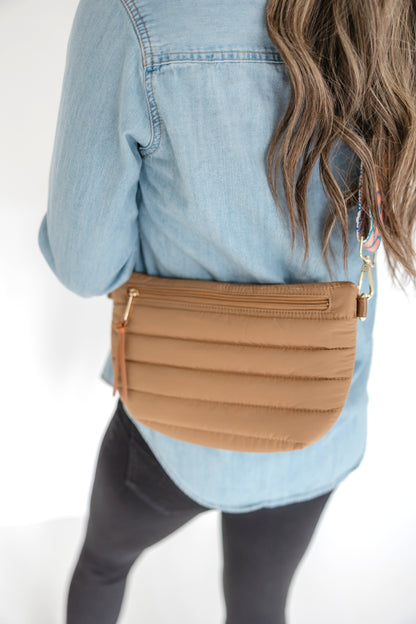 Addison Quilted Nylon Waist Sling Bag