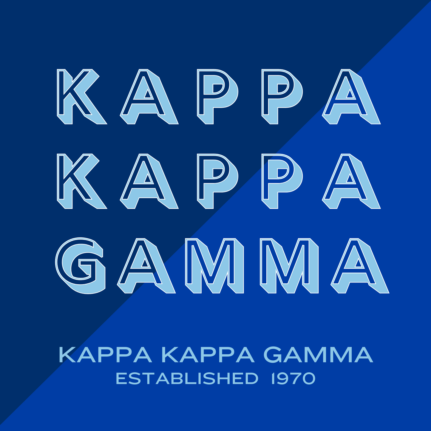 Acrylic Tray - Sorority Collection - Kappa Kappa Gamma - Duo Colors