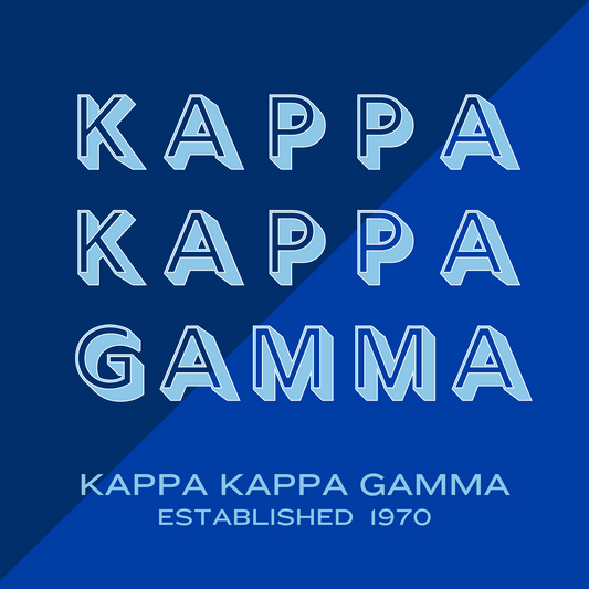 Acrylic Tray - Sorority Collection - Kappa Kappa Gamma - Duo Colors