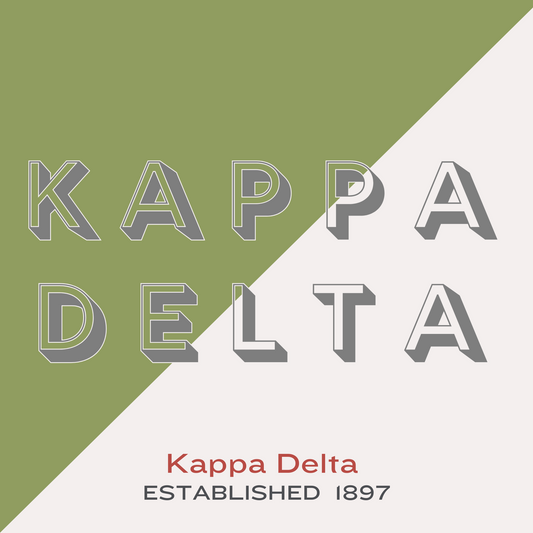 Acrylic Tray - Sorority Collection - KAPPA DELTA DUO COLORS
