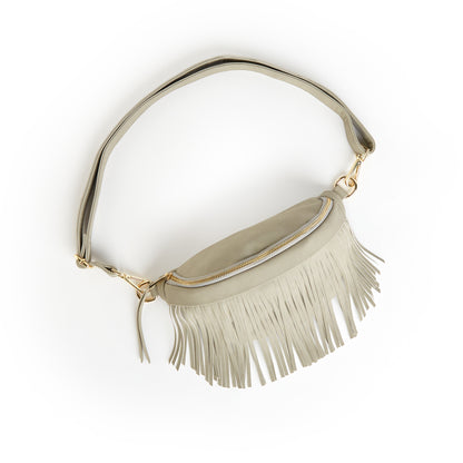 Removable Fringe Style Suede Bum Sling Hip Bag - Western & Fun