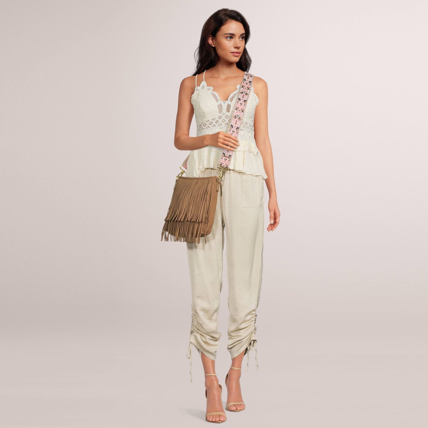 Western Style Fringe Bucket bag - Strap not included