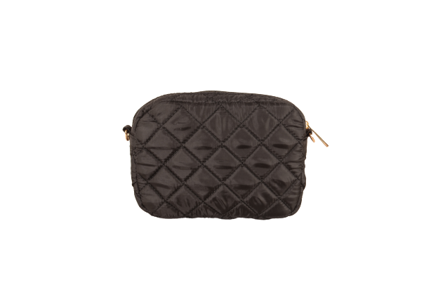 SueEllen Quilted Small Crossbody Bag with Gold Chain Strap
