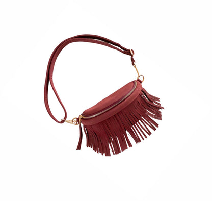 Removable Fringe Style Suede Bum Sling Hip Bag - Western & Fun