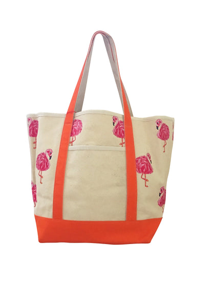 Flamingo Canvas Tote