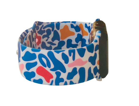Blue Cheetah Apple Watch Band