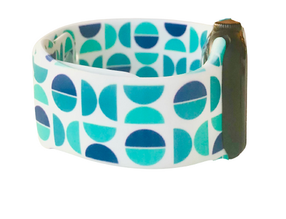 Blue and Aqua Retro Apple Watch Band