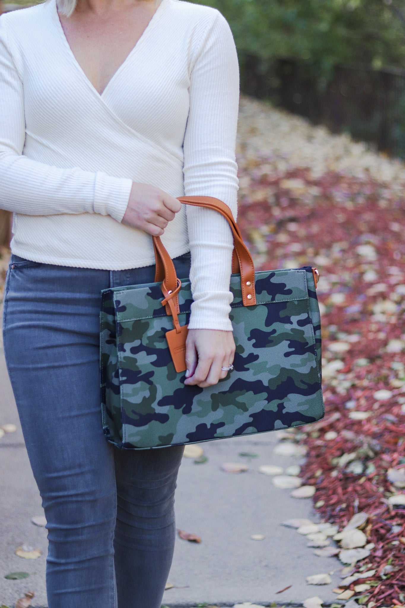 Tara Quilted Structured Book Tote